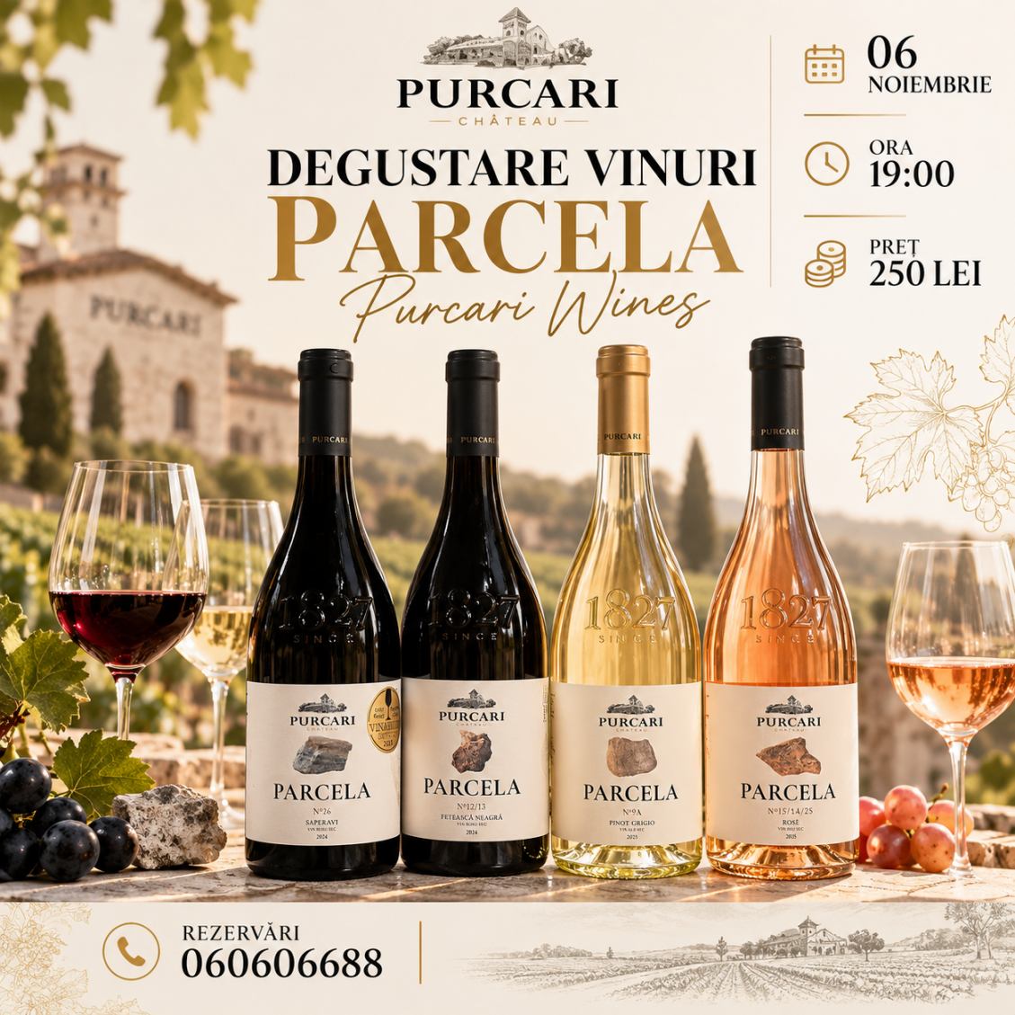 PARCELA WINE TASTING – PURCARI WINES